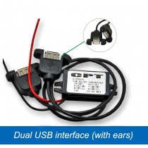 Dual USB Power Converter Buck Module Car Phone Charging DC-DC Step-down Module 12V to 5V 3A 