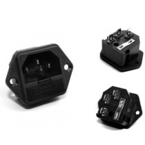 5pc AC power socket outlet with Fuse SS-8b