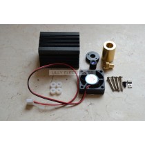 Laser Module Housing 33x33x50mm for 9.0mm TO-5 LD with Glass Lens & Fans