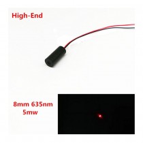 Ultrasmall Spot High Specification 635nm5mw Laser Module 8mm Red Laser Module