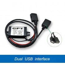 12V to 5V 3A Dual USB Power Converter Buck Module Car Phone Charging DC-DC Step-down Module