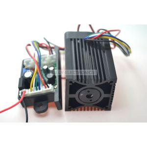 12V 532nm 200mw Green Laser Dot Module Fan Cooling TTL 0-30KHZ-Long time working
